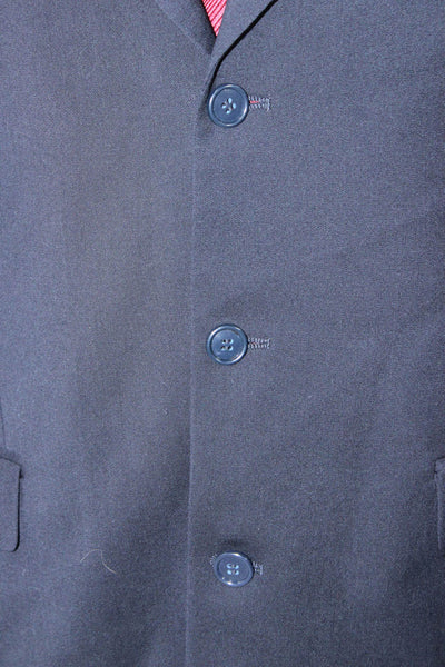 Joseph & Feiss Mens Blazer Blue 100% Wool Solid Size 40