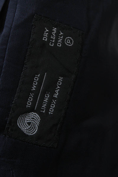 Joseph & Feiss Mens Blazer Blue 100% Wool Solid Size 40