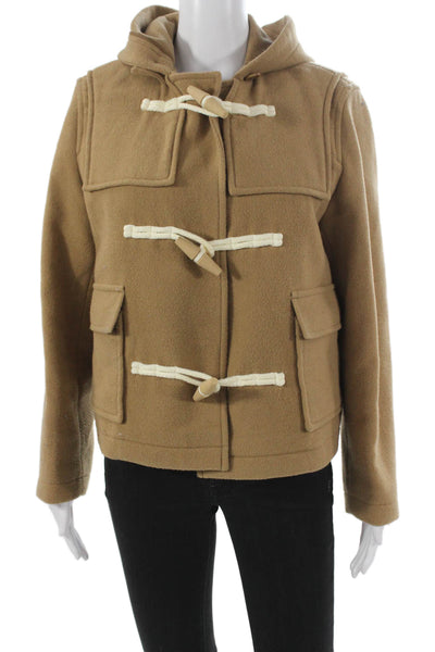 JW Anderson Womens Basic Jacket Beige Toggle Polyester Long Sleeve Size XS