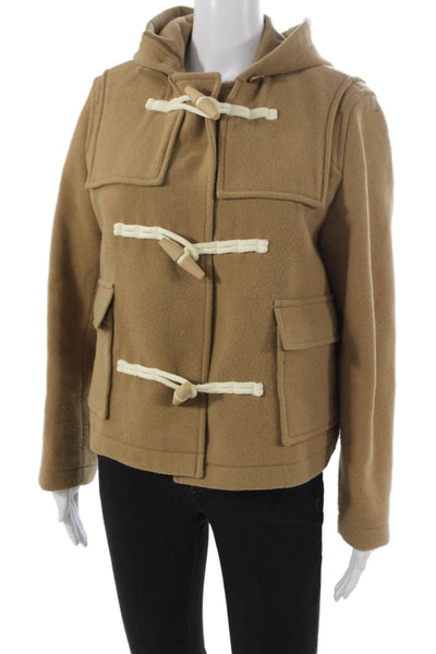 JW Anderson Womens Basic Jacket Beige Toggle Polyester Long Sleeve Size XS