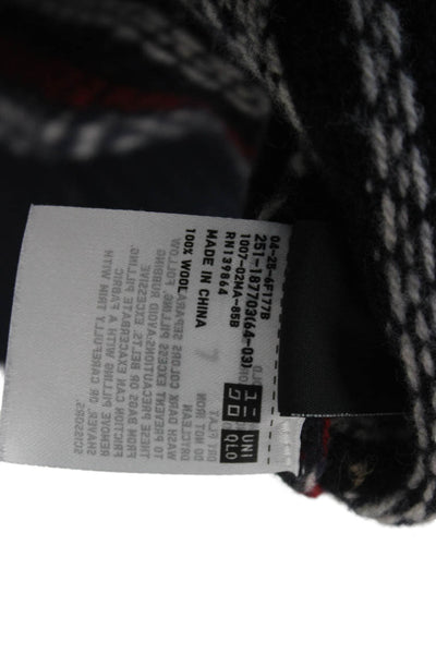 Ines De La Fressange x Uniqlo Womens Pullover Fair Isle Wool Blue Size S