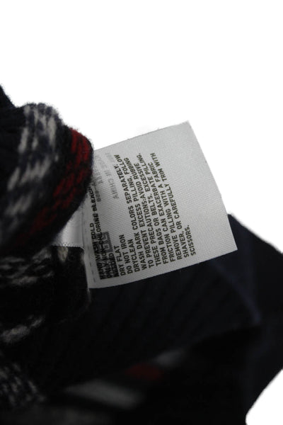 Ines De La Fressange x Uniqlo Womens Pullover Fair Isle Wool Blue Size S