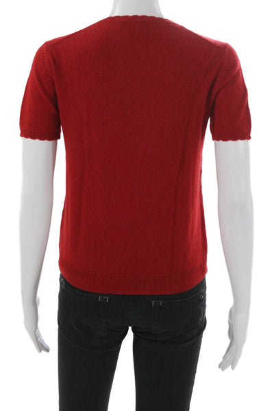 Ines De La Fressange x Uniqlo Womens Cashmere Pullover Red Size XS