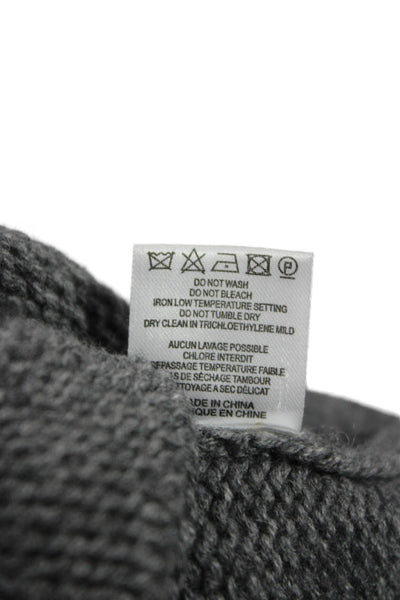 Joseph Womens Cape Sweater Gray Wool Cowl Neck Sleeveless Size XS