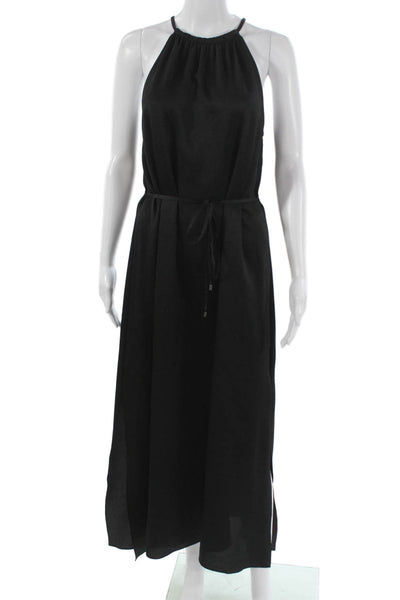 Ted Baker Women Maxi Halter Black Dress Size 3