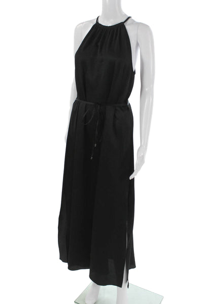 Ted Baker Women Maxi Halter Black Dress Size 3