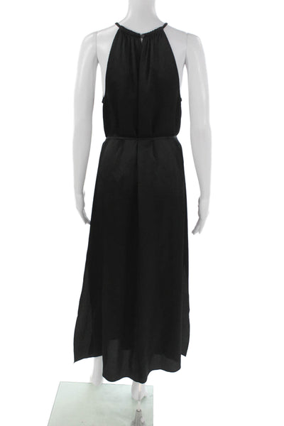 Ted Baker Women Maxi Halter Black Dress Size 3