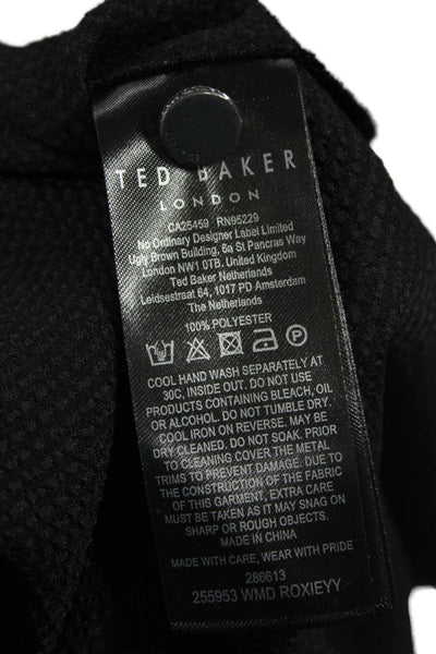 Ted Baker Women Maxi Halter Black Dress Size 3