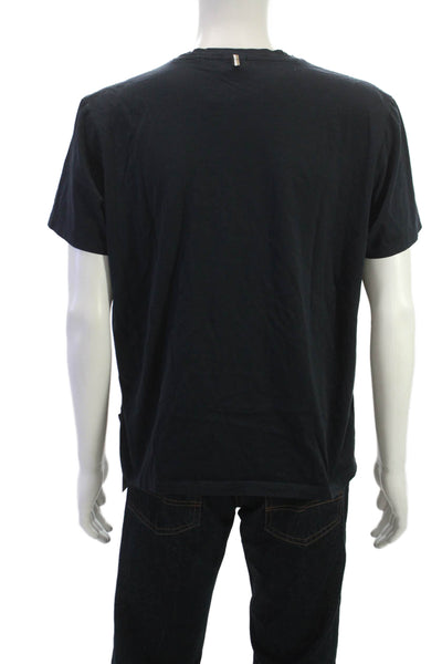 Boss Hugo Boss Mens T-Shirt Black Cotton Crew Neck Short Sleeve Size XL