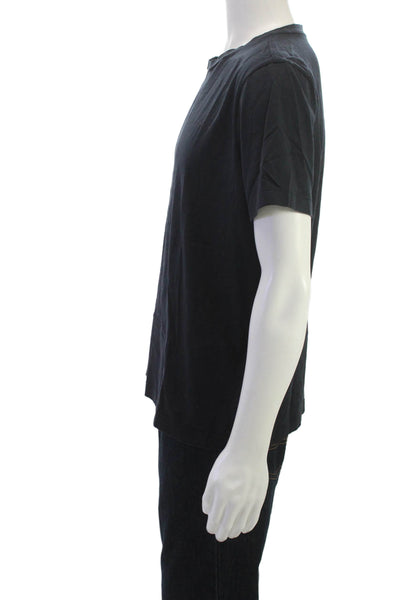 Bogner Mens T-Shirt Black Cotton Crew Neck Short Sleeve Size XL