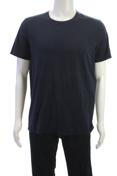 Boss Hugo Boss Mens Blue Cotton Crew Neck Short Sleeve T-Shirt Size XL