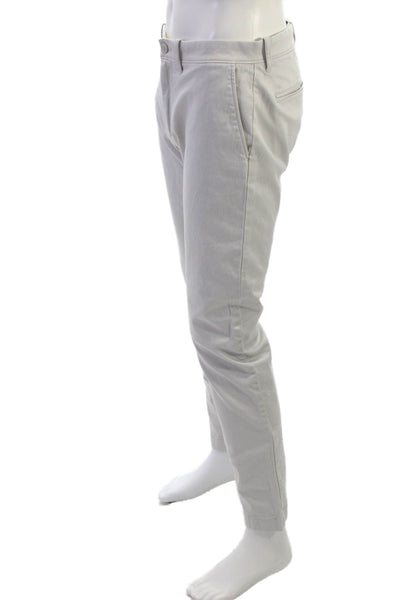 J Crew Mens Gray Cotton Chino Pants Button Fly Size 31