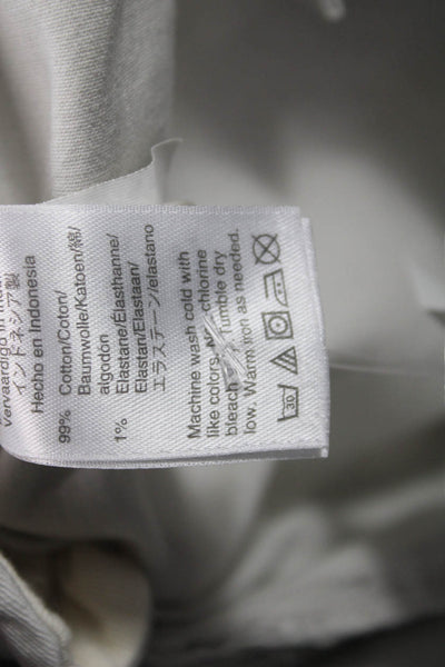J Crew Mens Gray Cotton Chino Pants Button Fly Size 31