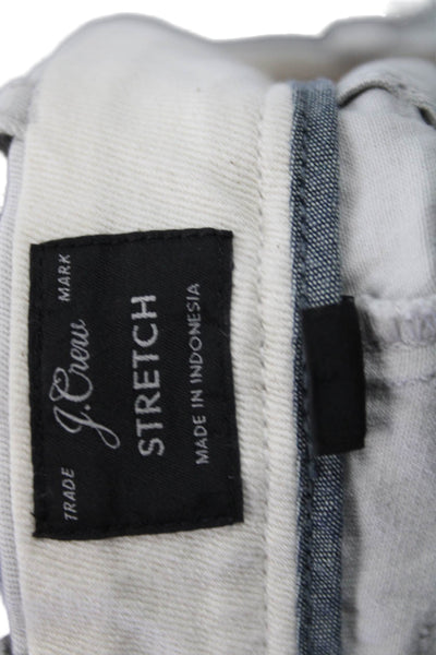 J Crew Mens Gray Cotton Chino Pants Button Fly Size 31