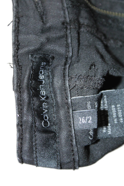 Calvin Klein Jeans Womens Skinny Black Jeans Size 26