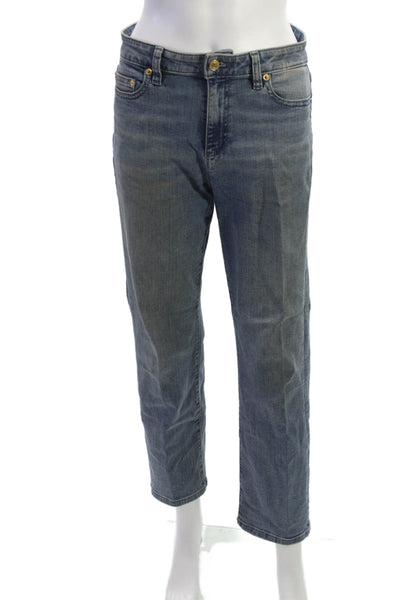 Michael Kors Women Straight Jeans Blue Cotton Size 0