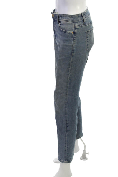 Michael Kors Women Straight Jeans Blue Cotton Size 0