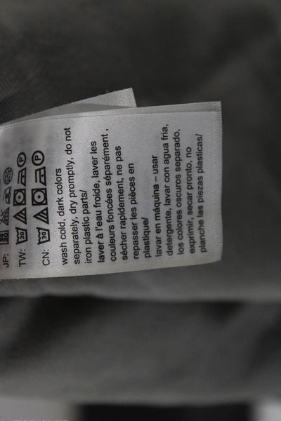 Calvin Klein Jeans Womens Blouson Dress Gray Tencel V Neck Sleeveless Size S