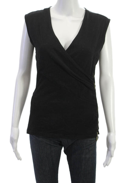 Michael Michael Kors Women Sleeveless V-Neck Basic Tank Black Size S