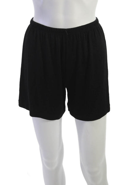Vince Women Sweat Shorts Black Rayon Pull On Size XS