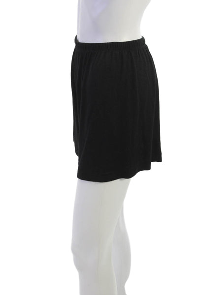 Vince Women Sweat Shorts Black Rayon Pull On Size XS