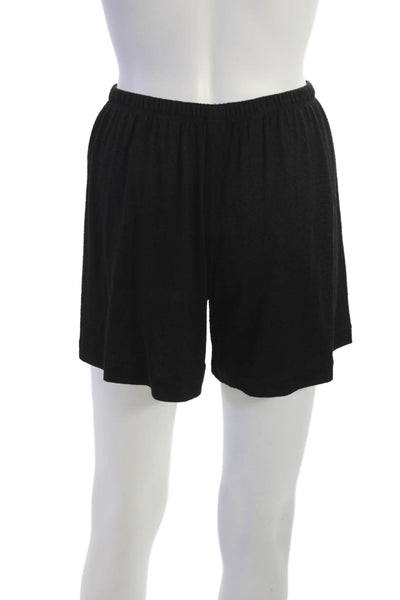 Vince Women Sweat Shorts Black Rayon Pull On Size XS