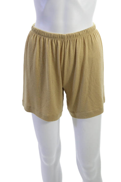 Vince Womens Sweat Shorts Beige Rayon Pull On Size XS