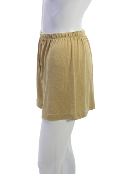 Vince Womens Sweat Shorts Beige Rayon Pull On Size XS