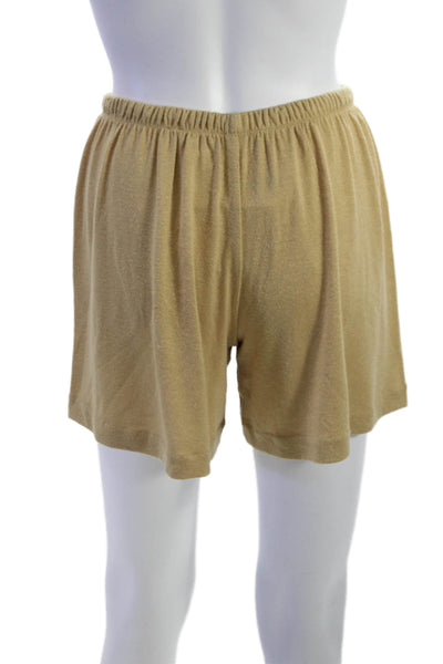 Vince Womens Sweat Shorts Beige Rayon Pull On Size XS
