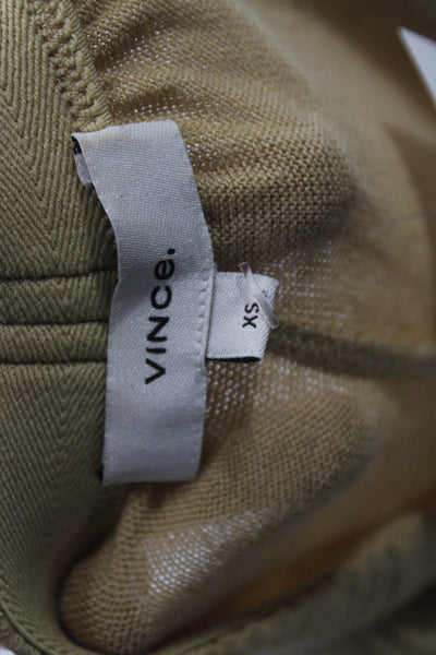 Vince Womens Sweat Shorts Beige Rayon Pull On Size XS