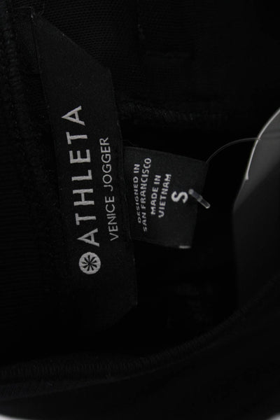 Athleta Women Black Nylon Jogger Pants Size S