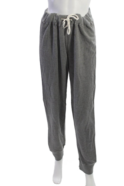 Monrow Unisex Gray 100% Cotton Jogger Pants Drawstring Size L