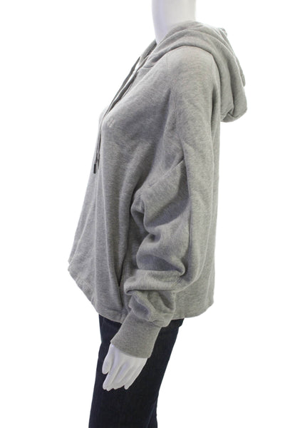 Sweaty Betty Women Pullover Hoodie Gray Cotton Blend Size S