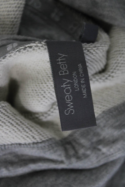 Sweaty Betty Women Pullover Hoodie Gray Cotton Blend Size S
