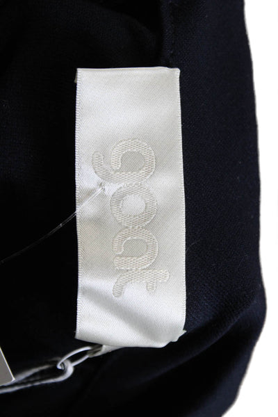 Goat Womens Basic Mock Neck Black 3/4 Sleeve Blouse Zip Size 4