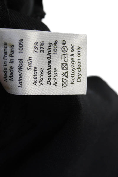Pallas Womens Dress Pants Black Wool Size 38
