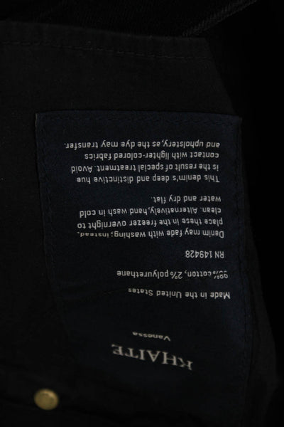 Khaite Womens Skinny Jeans Black Size 24