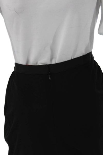 Lanvin Women Tulip Skirt Black Acetate Knee Length Size 36