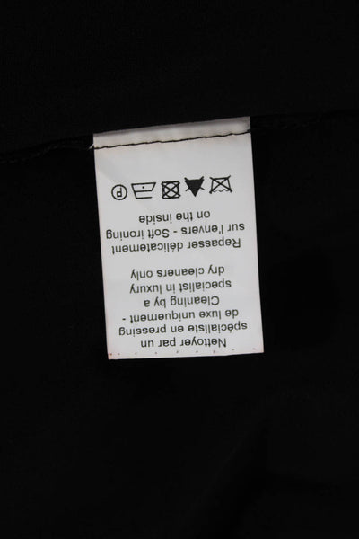Lanvin Women Tulip Skirt Black Acetate Knee Length Size 36