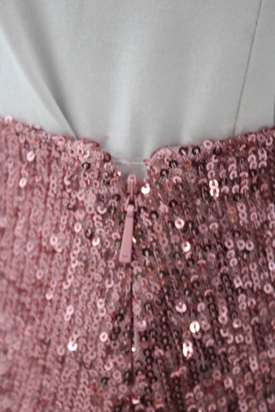Whistles Women Pink Straight Pencil Skirt Knee Length 95% Polyester Size 2