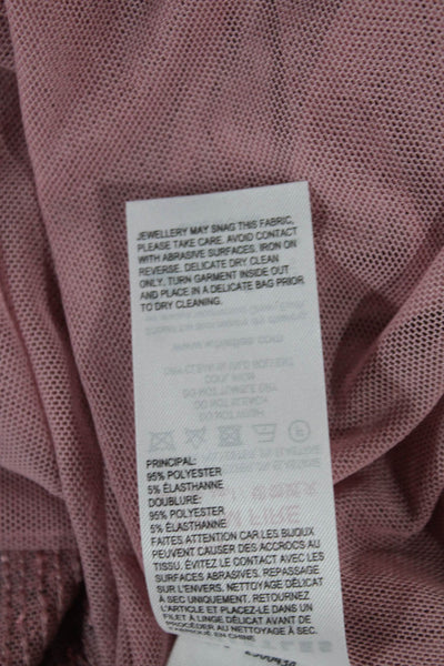 Whistles Women Pink Straight Pencil Skirt Knee Length 95% Polyester Size 2