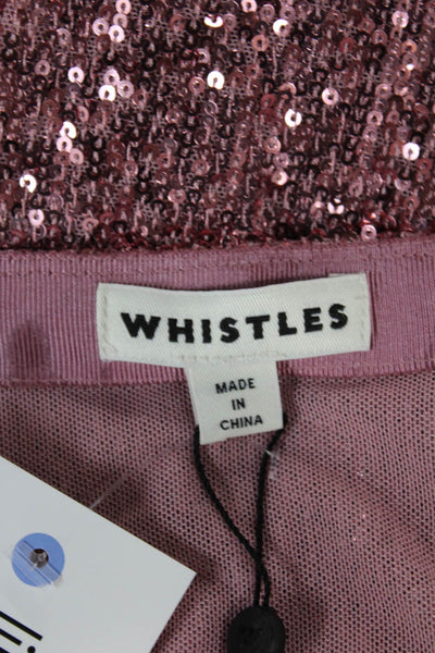 Whistles Women Pink Straight Pencil Skirt Knee Length 95% Polyester Size 2