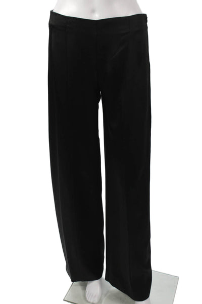 Zara Womens Black Dress Pants Acetate Zip Solid Fall Size XS