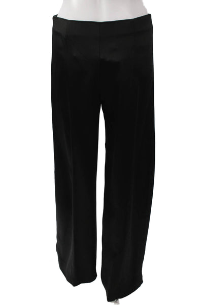Zara Womens Black Dress Pants Acetate Zip Solid Fall Size XS