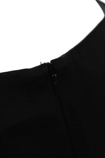 Zara Womens Black Dress Pants Acetate Zip Solid Fall Size XS