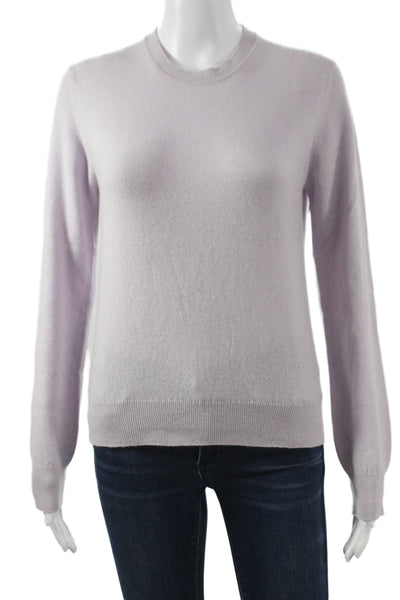 &Daughter Womens Cashmere Crew Neck Pullover Sweater Purple Long Sleeve Size XS