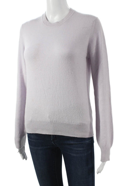 &Daughter Womens Cashmere Crew Neck Pullover Sweater Purple Long Sleeve Size XS
