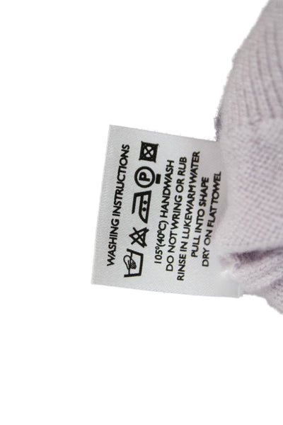 &Daughter Womens Cashmere Crew Neck Pullover Sweater Purple Long Sleeve Size XS