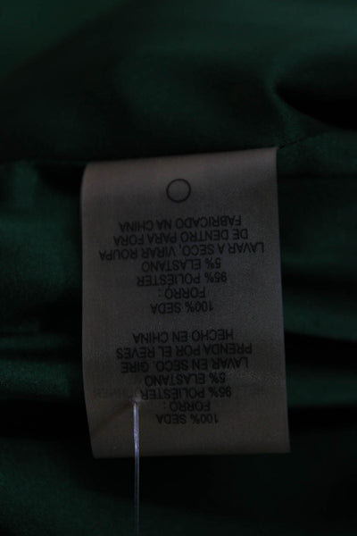 Elie Tahari Women Green Shift Dress Long Sleeve Mid-Calf Size XL