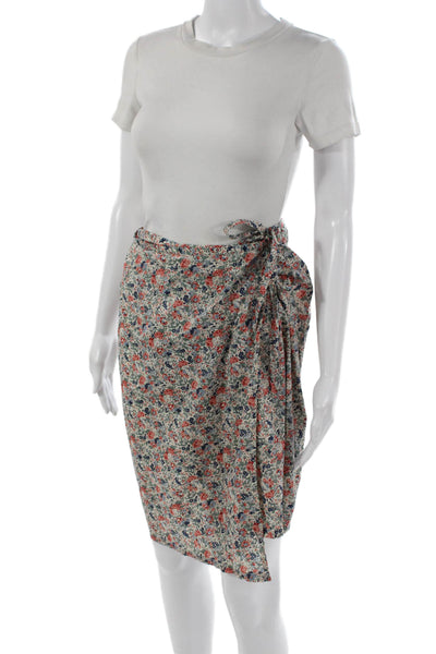 Jigsaw Women Floral Halter Tie Sleeveless Cotton Set Multicolor Size 10